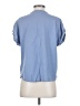 Splendid Blue Short Sleeve Blouse Size S - photo 2