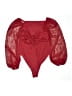 Shein Curve Red 3/4 Sleeve Blouse Size 0X - photo 1