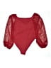 Shein Curve Red 3/4 Sleeve Blouse Size 0X - photo 2