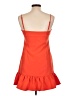 Glam Solid Orange Casual Dress Size L - photo 2