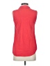Merona 100% Rayon Red Sleeveless Button-Down Shirt Size S - photo 2