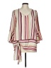 Oddi 100% Polyester Pink 3/4 Sleeve Blouse Size L - photo 1