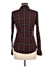 Assorted Brands 100% Polyester Plaid Burgundy Long Sleeve Blouse Size M - photo 2