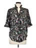 Ann Taylor 100% Polyester Paisley Black 3/4 Sleeve Blouse Size M - photo 1