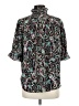 Ann Taylor 100% Polyester Paisley Black 3/4 Sleeve Blouse Size M - photo 2