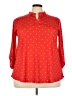 Zattcas Polka Dots Red 3/4 Sleeve Blouse Size 3X - photo 1