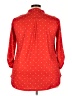 Zattcas Polka Dots Red 3/4 Sleeve Blouse Size 3X - photo 2