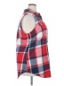 Unbranded 100% Polyester Plaid Red Sleeveless Blouse Size 2X - photo 4