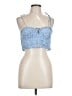 Polly Blue Sleeveless Blouse Size 12 - photo 1