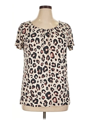Worthington Short Sleeve Blouse (view 1)
