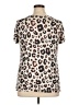 Worthington Animal Print Ivory Short Sleeve Blouse Size XL - photo 2