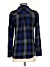 Side Stitch 100% Rayon Blue Long Sleeve Polo Size S - photo 2