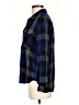 Side Stitch 100% Rayon Blue Long Sleeve Polo Size S - photo 5