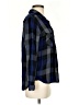 Side Stitch 100% Rayon Blue Long Sleeve Polo Size S - photo 4