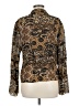 Milano 100% Polyester Paisley Gold Long Sleeve Blouse Size M - photo 2