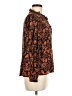 Elan 100% Rayon Brown Long Sleeve Blouse Size M - photo 4