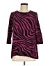 Zenergy by Chico's Animal Print Purple Pullover Sweater Size Med (1) - photo 1