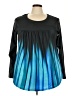 Unbranded Teal Long Sleeve Blouse Size 3X - photo 1