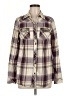 BKE 100% Cotton Plaid Purple Long Sleeve Button-Down Shirt Size M - photo 1
