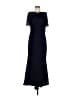 Betsy & Adam Blue Black Cocktail Dress Size 10 - photo 1