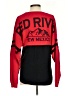 Boxercraft 100% Cotton Color Block Red Long Sleeve T-Shirt Size S - photo 2