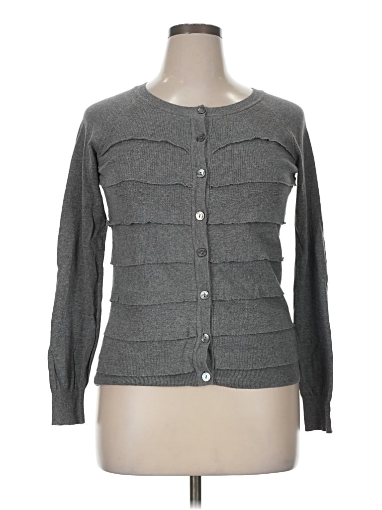 Pre-owned Esprit Cardigan Sweater In Gray