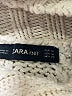 Zara Chevron-herringbone Ivory Turtleneck Sweater Size M - photo 7