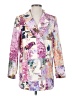 Shein 100% Polyester Print Purple Blazer Size 4 - photo 1