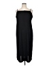 H&M 100% Polyester Solid Black Casual Dress Size XL - photo 1