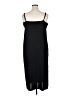 H&M 100% Polyester Solid Black Casual Dress Size XL - photo 2