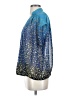 CAbi 100% Polyester Stars Blue Short Sleeve Blouse Size S - photo 5