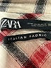 Zara Plaid Ivory Long Sleeve Button-Down Shirt Size XS - photo 7