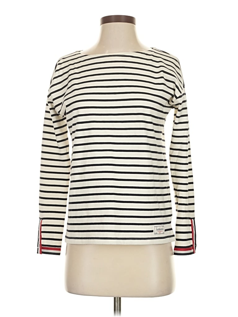 Pre-owned Talbots Outlet Long Sleeve T-shirt In Ivory