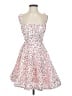 Unbranded 100% Polyester Hearts Pink Cocktail Dress Size 0 - photo 1