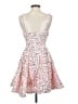 Unbranded 100% Polyester Hearts Pink Cocktail Dress Size 0 - photo 2