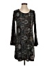 Veronica M. Paisley Gray Casual Dress Size S - photo 1