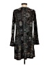 Veronica M. Paisley Gray Casual Dress Size S - photo 2