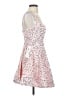 Unbranded 100% Polyester Hearts Pink Cocktail Dress Size 0 - photo 4