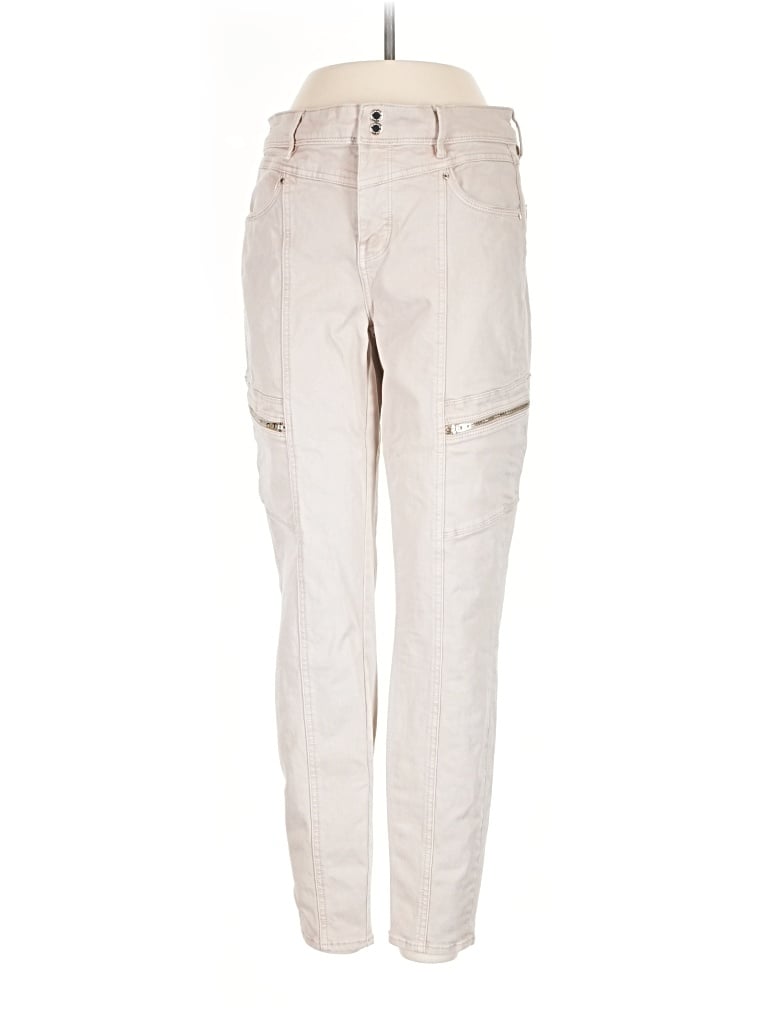 Pre-owned White House Black Market Cargo Pants In Ivory