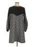 Assorted Brands Houndstooth Black Casual Dress Size L (estimated) - photo 1