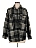 Forever 21 100% Polyester Plaid Gray Coat Size M - photo 1