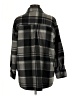 Forever 21 100% Polyester Plaid Gray Coat Size M - photo 2