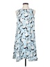 Halogen 100% Polyester Print Blue Casual Dress Size XS - photo 1