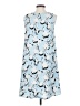 Halogen 100% Polyester Print Blue Casual Dress Size XS - photo 2