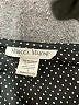 Rebecca Malone Polka Dots Black 3/4 Sleeve Blouse Size S - photo 7