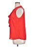 Karl Lagerfeld Paris 100% Polyester Red Sleeveless Blouse Size XL - photo 5