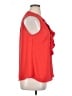 Karl Lagerfeld Paris 100% Polyester Red Sleeveless Blouse Size XL - photo 4