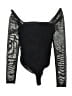 AvidLove Solid Black Bodysuit Size S - photo 1
