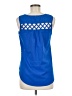 E&M Collection 100% Polyester Blue Sleeveless Blouse Size M - photo 2