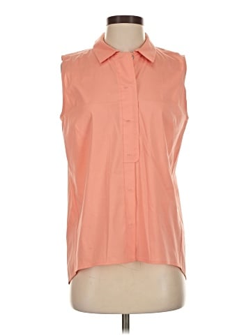 Lafayette 148 New York Sleeveless Button-Down Shirt (view 1)